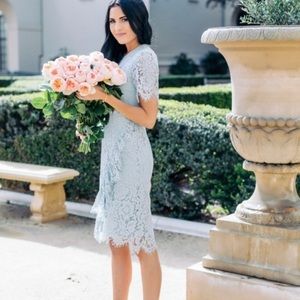 Rachel Parcell - beautiful blue lace dress - XS